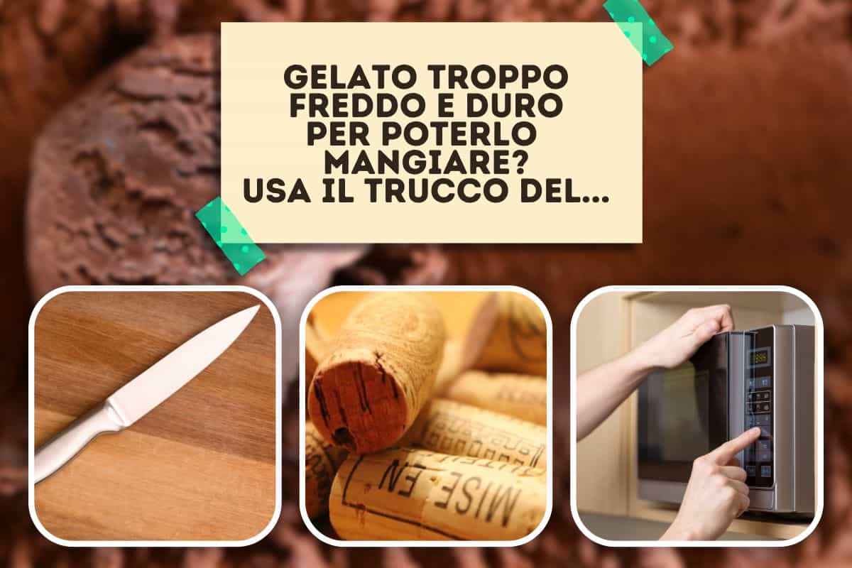 come rendere morbido il gelato duro