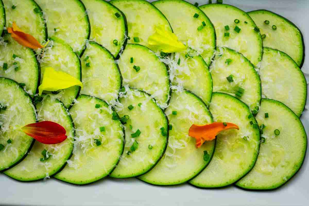 Carpaccio con le zucchine ricetta