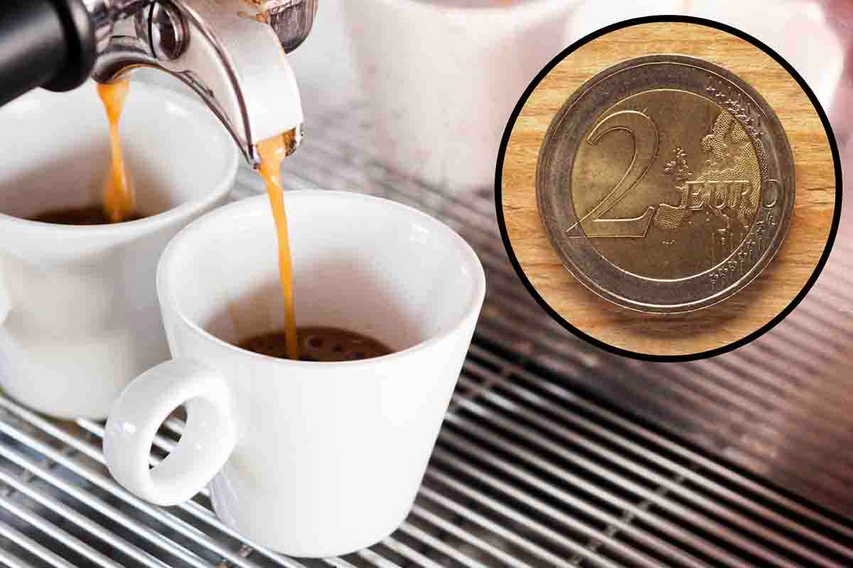 Tazzina di caffè a due euro