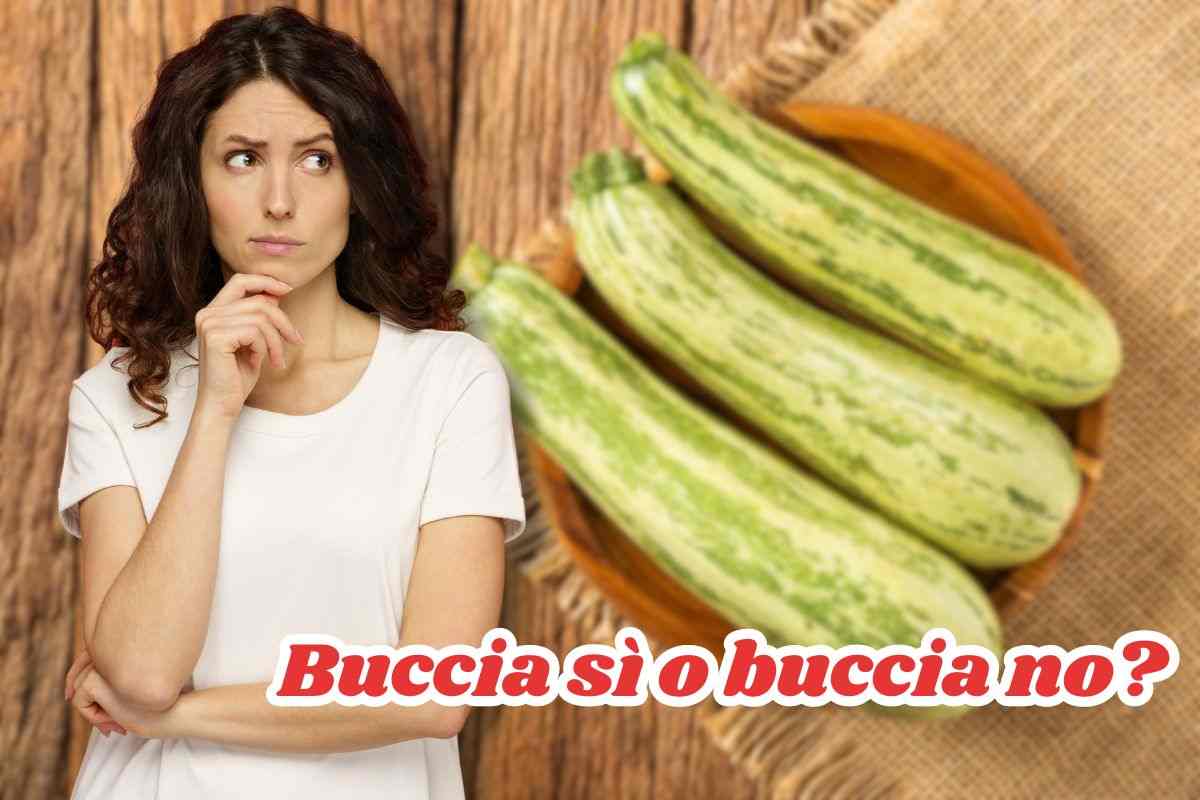 si possono mangiare zucchine con la buccia