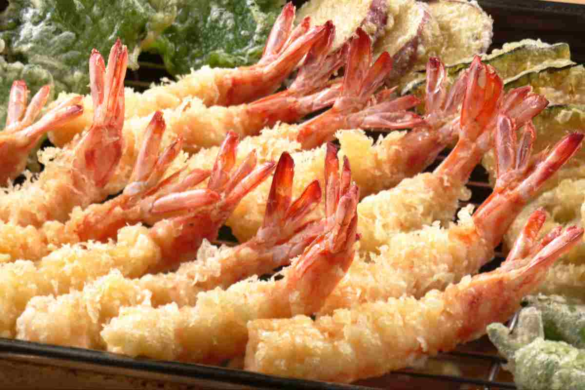 Tempura di gamberi