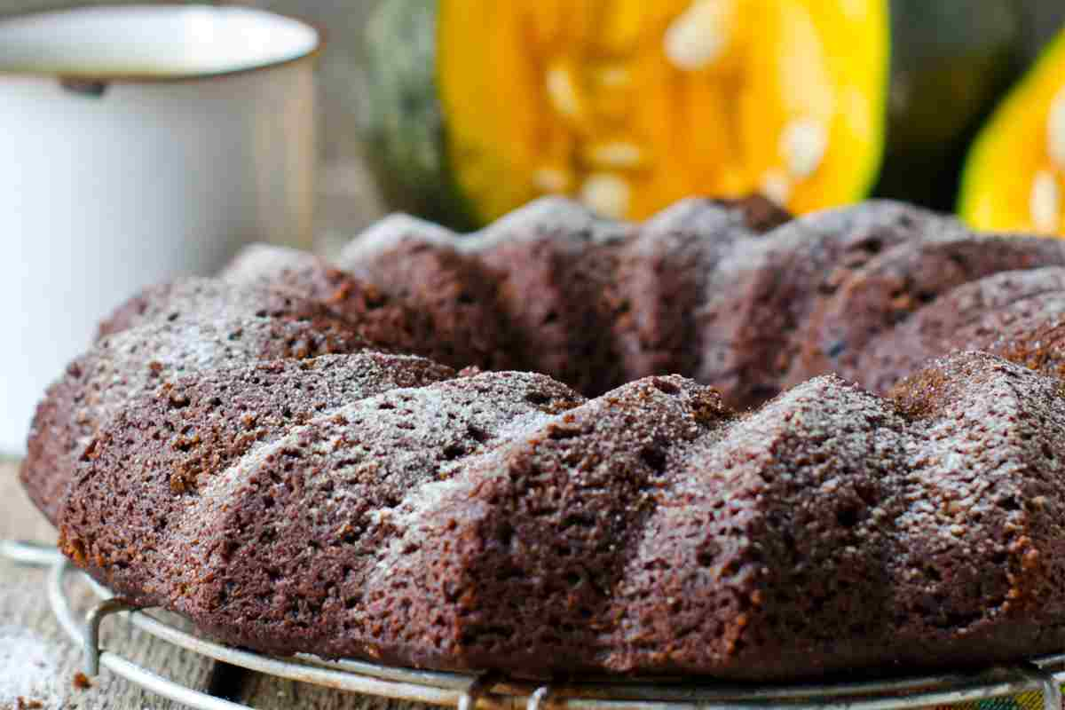 Torta zucca e cioccolato