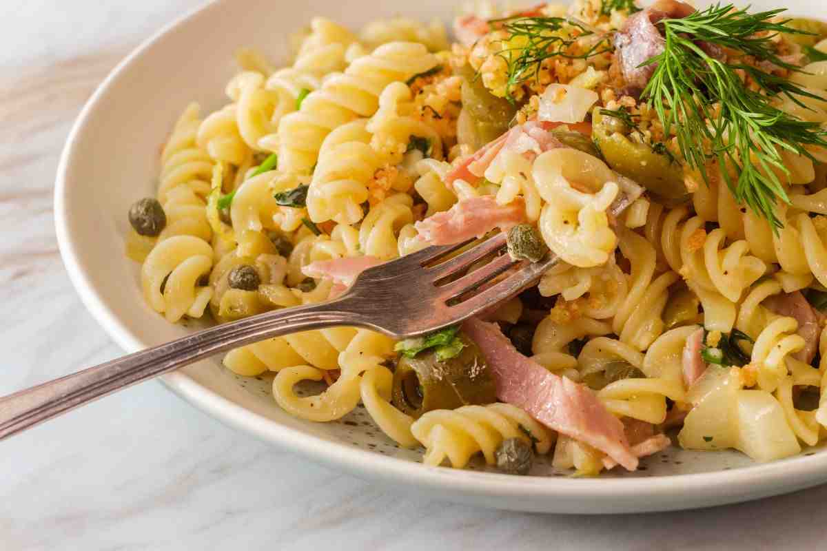 ricetta pasta pane e prosciutto