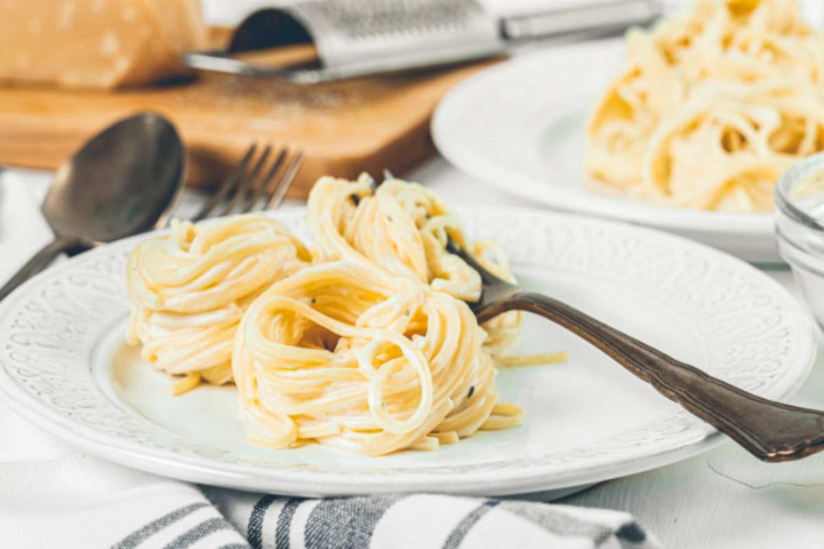 pasta alla crema di mozzarella