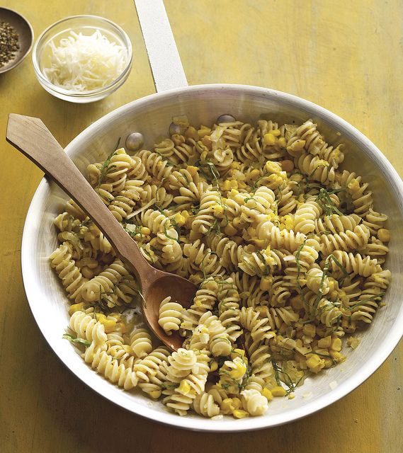 fusilli formaggio fagiolini